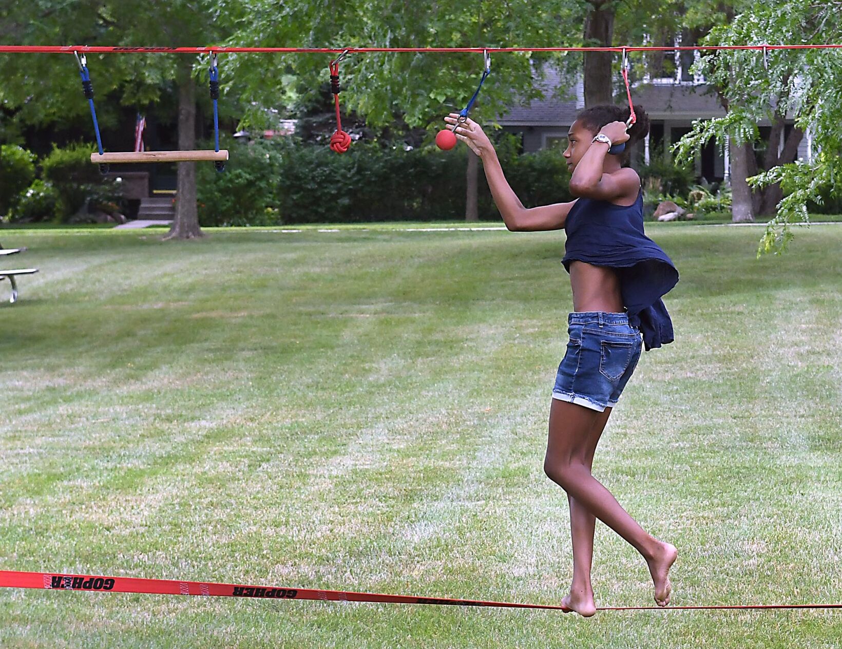 Ninja course slack line 2